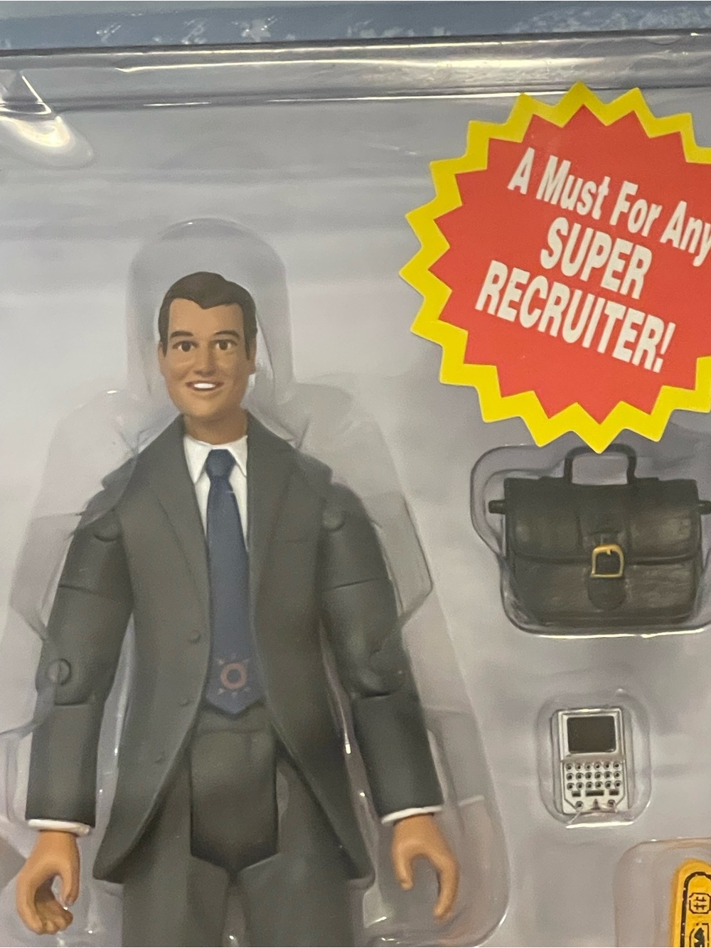 Vintage 2006 Yahoo! HotJobs Captain Candidate Action Figure Happy Worker NIP - Picture 2 of 7
